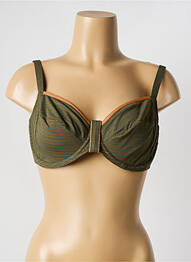 Sutien de costum de baie elasticitate sutien cupe întregi cu decolteu înalt verde PRIMADONNA femme
