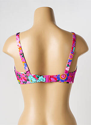 Sutien de costum de baie elasticitate sutien cupe întregi cu decolteu înalt roz PRIMADONNA femeie
