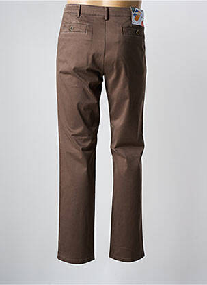 Pantalon chino bio talie joasă maro MEYER bărbat