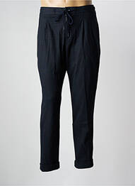 Pantalon chino închidere cu fermoar sub clapetă cu nasturi albastru DESOTO femeie