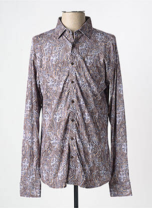 Cămașă cu mâneci lungi maro DESOTO bărbat