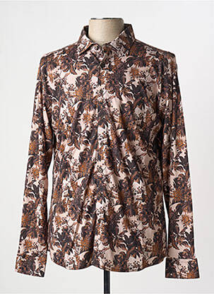 Cămașă cu mâneci lungi maro DESOTO bărbat