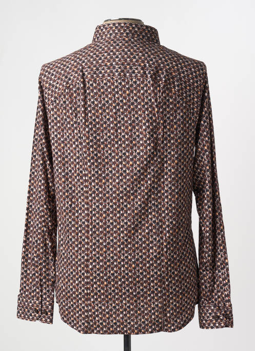 Cămașă cu mâneci lungi maro DESOTO bărbat