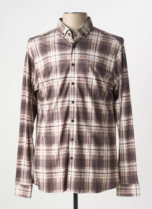 Cămașă cu mâneci lungi maro DESOTO bărbat