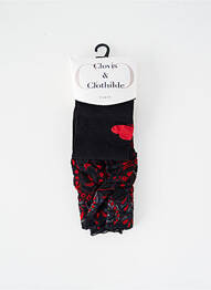 Colanți imprimeu fantezie negru CLOVIS & CLOTHILDE femme