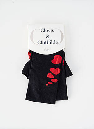 Colanți imprimeu fantezie negru CLOVIS & CLOTHILDE femeie