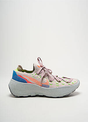 Adidași vârf rotund toc de 4 la 6 cm bej NIKE femeie