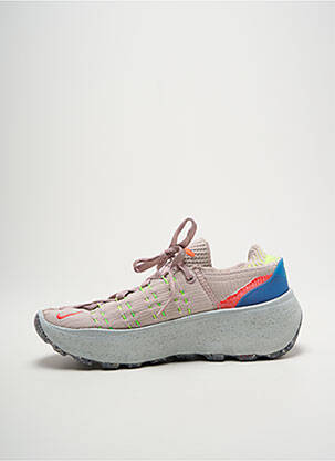 Adidași vârf rotund toc de 4 la 6 cm bej NIKE femeie