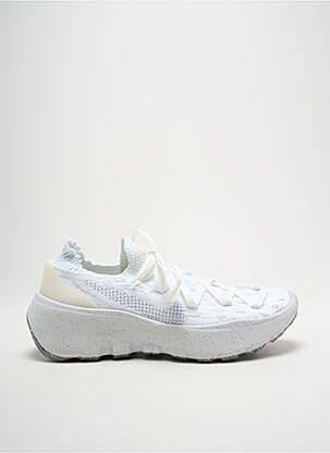 Adidași vârf rotund toc de 4 la 6 cm alb NIKE femeie