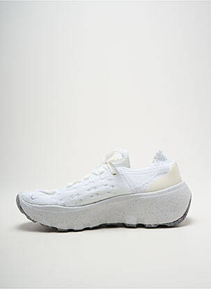 Adidași vârf rotund toc de 4 la 6 cm alb NIKE femeie