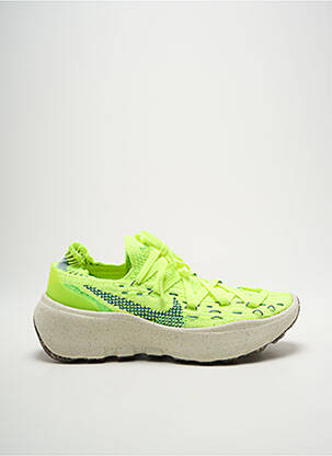 Adidași vârf rotund toc de 4 la 6 cm galben NIKE femeie