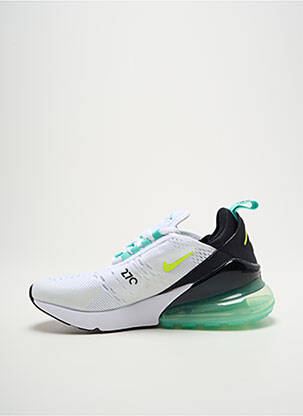 Adidași închidere cu șireturi vârf rotund alb NIKE băiat