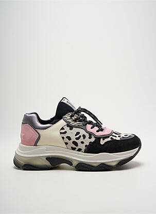 Adidași vârf rotund toc de 4 la 6 cm roz BRONX femeie