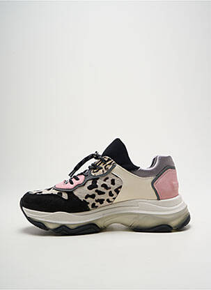 Adidași vârf rotund toc de 4 la 6 cm roz BRONX femeie