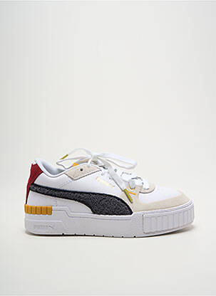 Adidași vârf rotund toc plat până la 3 cm alb PUMA femeie