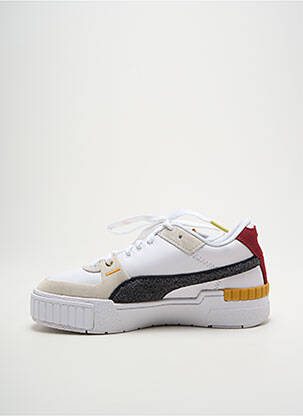 Adidași vârf rotund toc plat până la 3 cm alb PUMA femeie