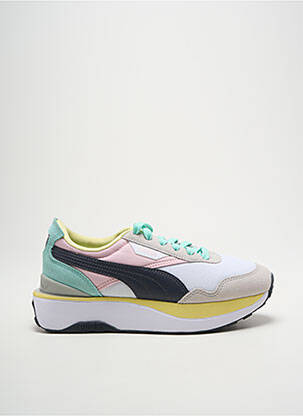 Adidași vârf rotund toc plat până la 3 cm roz PUMA femeie
