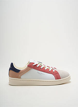 Adidași vârf rotund toc plat până la 3 cm alb PEPE JEANS femeie