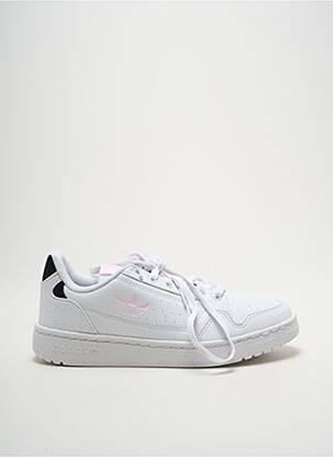 Adidași vârf rotund toc plat până la 3 cm alb ADIDAS femeie