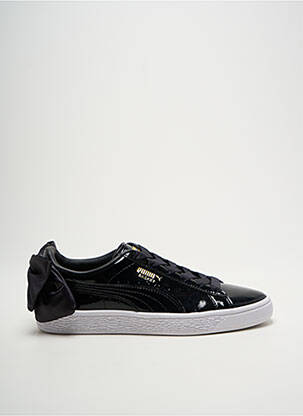 Adidași material neted toc plat până la 3 cm negru PUMA femeie