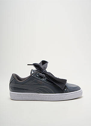 Adidași material neted toc plat până la 3 cm gri PUMA femeie