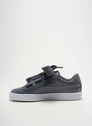 Adidași material neted toc plat până la 3 cm gri PUMA femeie