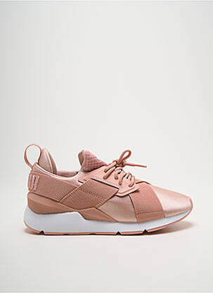 Adidași vârf rotund toc de 4 la 6 cm roz PUMA femeie