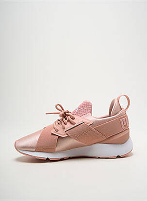 Adidași vârf rotund toc de 4 la 6 cm roz PUMA femeie