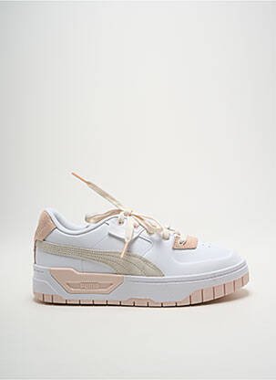 Adidași vârf rotund toc de 4 la 6 cm bej PUMA femeie
