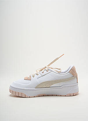 Adidași vârf rotund toc de 4 la 6 cm bej PUMA femeie
