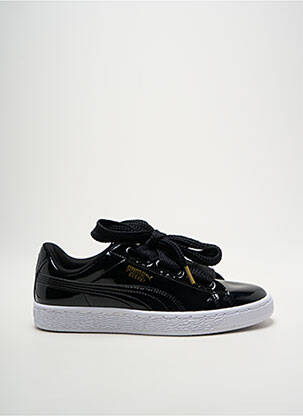 Adidași material neted toc plat până la 3 cm negru PUMA femeie