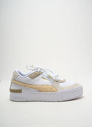 Adidași vârf rotund toc de 4 la 6 cm alb PUMA femeie