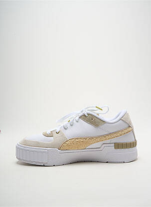 Adidași vârf rotund toc de 4 la 6 cm alb PUMA femeie