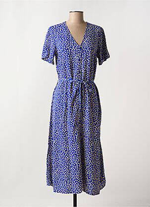 Rochie midi mâneci scurte mâneci scurte albastru PIECES femeie