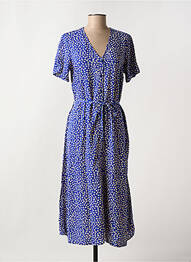 Rochie midi mâneci scurte mâneci scurte albastru PIECES femme