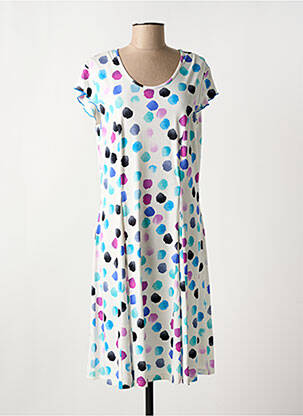Rochie midi mâneci scurte mâneci scurte alb GRIFFON femeie