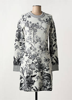 Rochie pulover croială cambrată mâneci lungi gri PAUL & JOE SISTER femeie