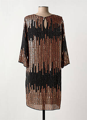 Rochie midi mâneci lungi mâneci lungi negru MOLLY BRACKEN femeie