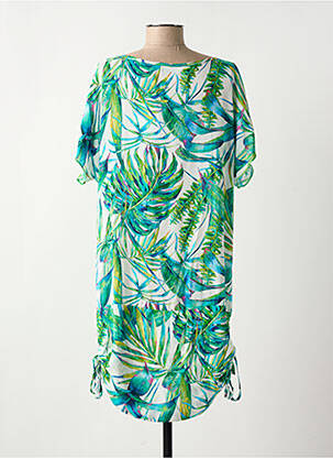 Rochie midi mâneci scurte mâneci scurte verde HAJO femeie
