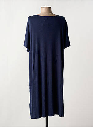 Rochie midi mâneci scurte mâneci scurte albastru HAJO femeie
