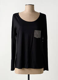 Tricou mâneci lungi mâneci lungi negru THOMAS RABE femme