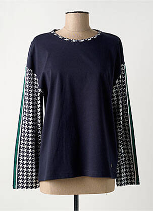 Tricou mâneci lungi mâneci lungi albastru HAJO femeie