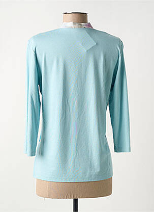 Tricou mâneci 3/4 mâneci 3/4 albastru FRANK WALDER femeie