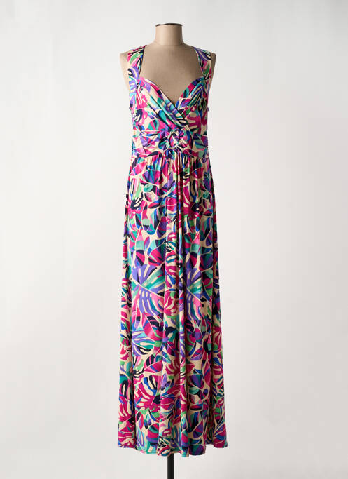 Rochie lungă roz MORGAN femeie