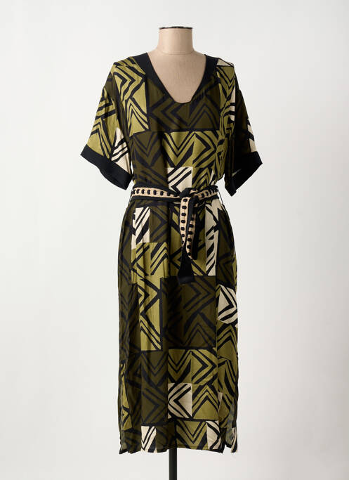 Rochie midi verde PAZ TORRAS femeie