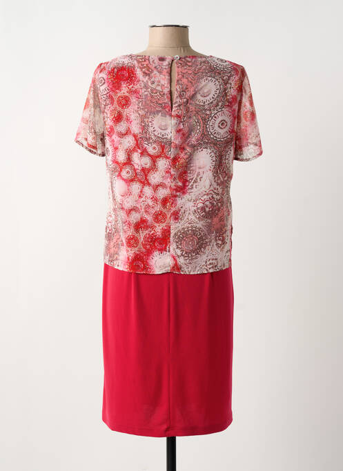 Rochie midi roz FRANCE RIVOIRE femeie