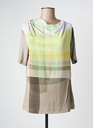 Tunică mâneci scurte maro FRANK WALDER femeie