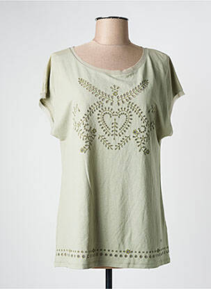 Tricou elasticitate mâneci scurte verde KATMAI femeie