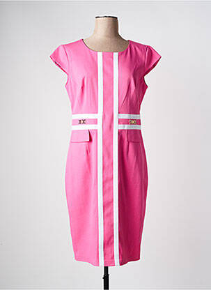 Rochie midi roz ESTEL COLLECTION femeie