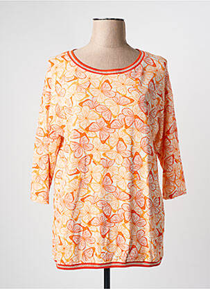 Tricou mâneci 3/4 mâneci 3/4 portocalie OLSEN femeie